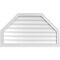Ekena Millwork Octagonal Top Surface Mount PVC Gable Vent w/ 2"W x 2"P Brickmould Sill Frame, 42"W x 24"H GVPOT42X2403SN - alternate 1